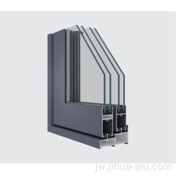 Custom 6063 profil Bingkai Sliding Aluminium Aluminium